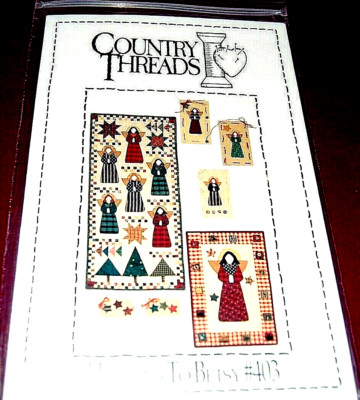 ''Heavens To Betsy'' Angel Wall Quilts & Cards by Country Threads - #403 - NEW