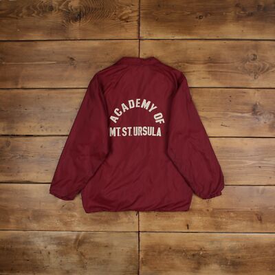 Vintage Sportsmaster Coach Jacke S 90s USA Made Rot
