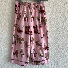 Nick  Nora Kids Toddler Silly Sock Monkey Bowling Pajama Pants Size 2T