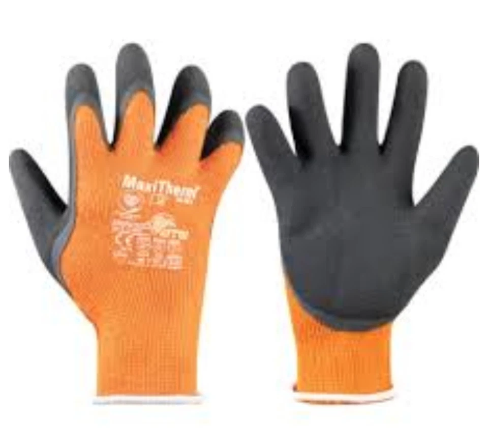 Atg 30-201 MaxiTherm, Luvas Resistentes ao Frio, Laranja, Forro de Poliéster, Casaco de Látex - Imagem 3 de 4