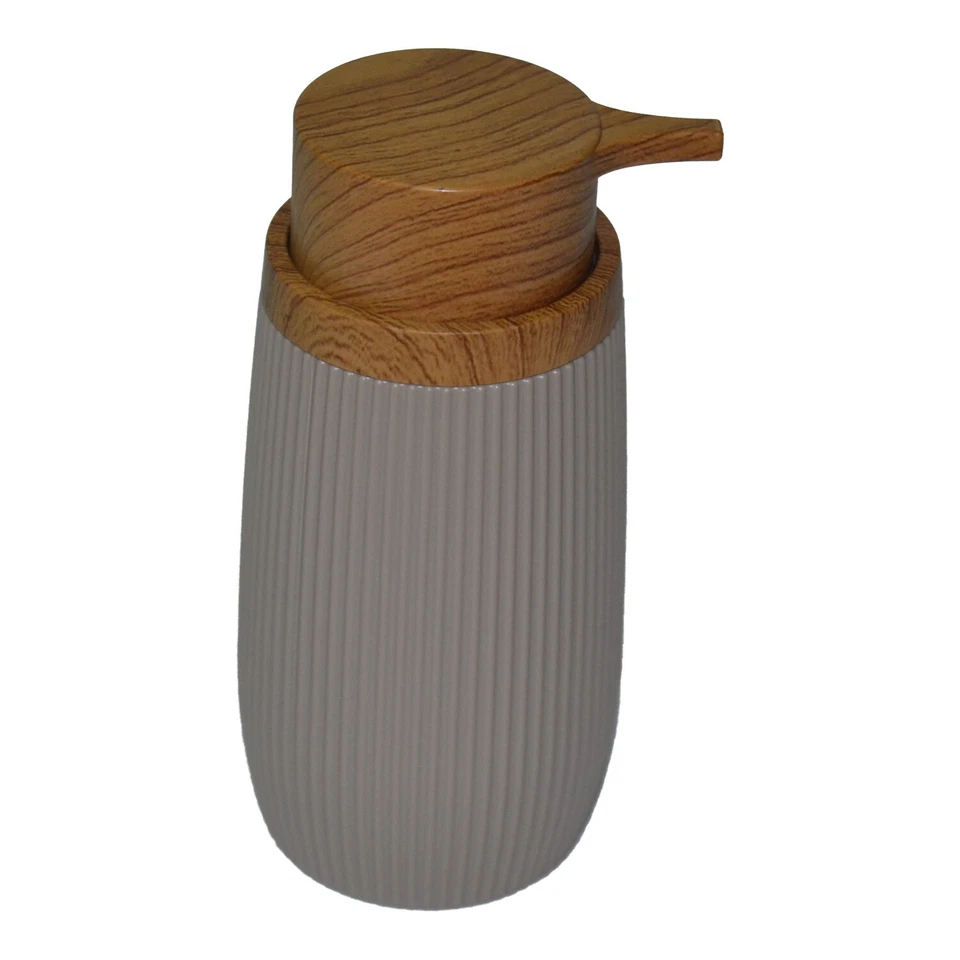 Dispenser sapone liquido Feridras serie London dosa sapone tortora made in Italy - Immagine 2 di 3