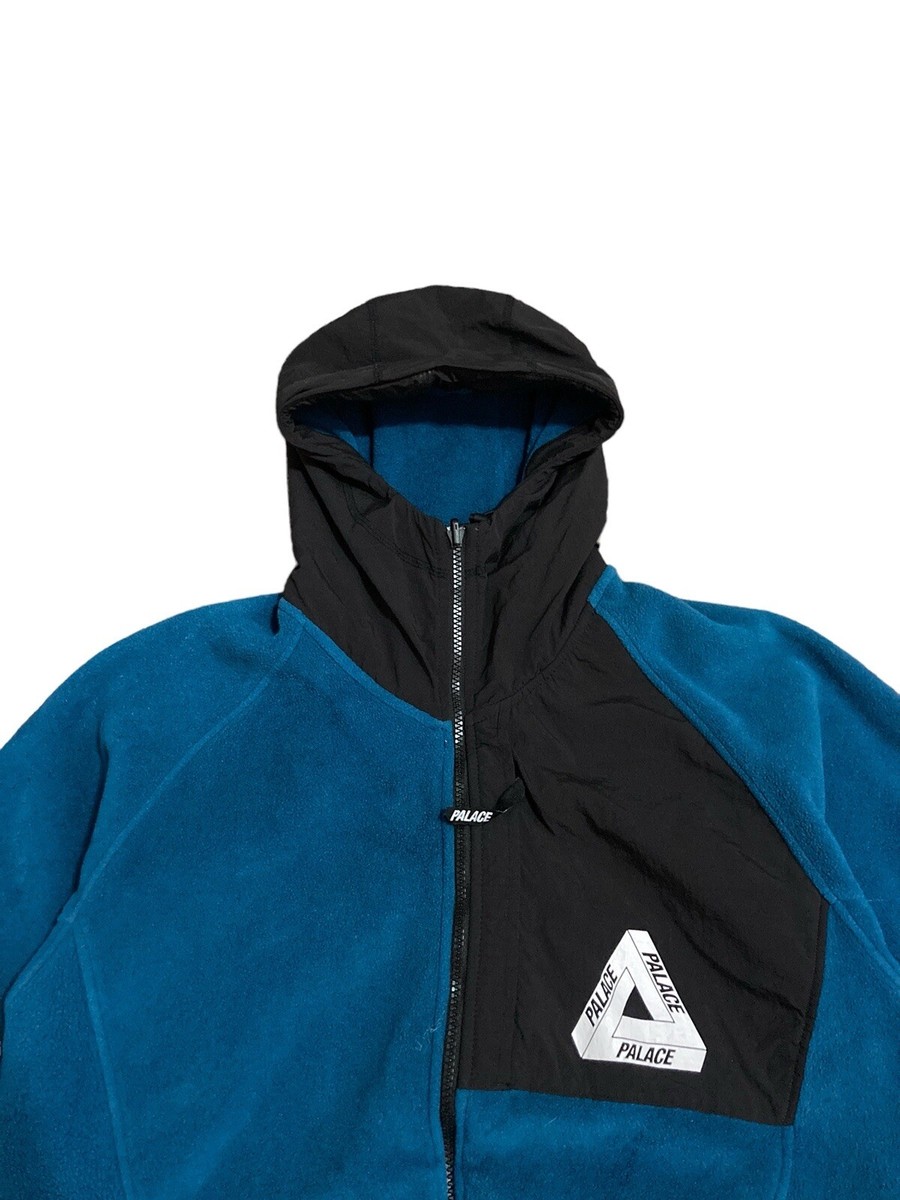 Palace Polartec Flee Hooded Men's size Medium in Morrocan Blue | eBay