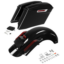 Hard Saddlebags 6x9"Speaker Lids Rear Fender Fit For Harley CVO Road Glide 14-Up