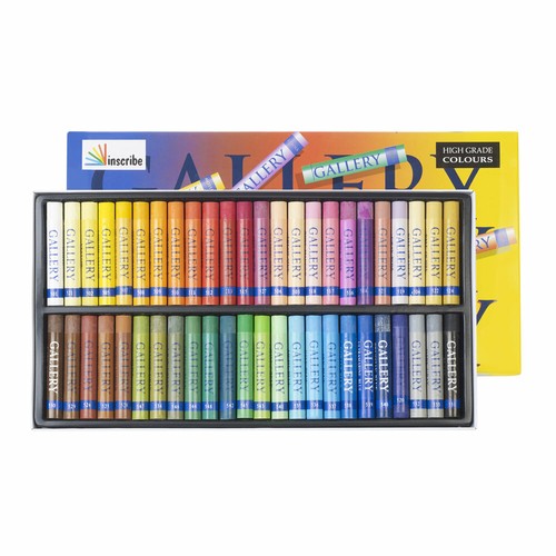 Inscribe Gallery Art Oil Pastels Box Set of 48 Assorted Colours