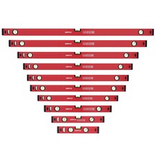 10-tlg SET Wasserwaagen 30-40-50-60-80-90-100-120-150-180 cm Richtwaage Alu 1.2