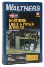 Walthers Cornerstone (HO) 933-3130 Northern Light & Power House Interior KIT
