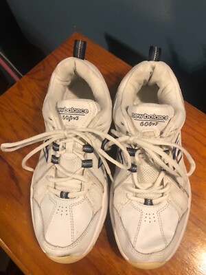 New Balance Womens 608 V3 White Running Shoes Lace Up