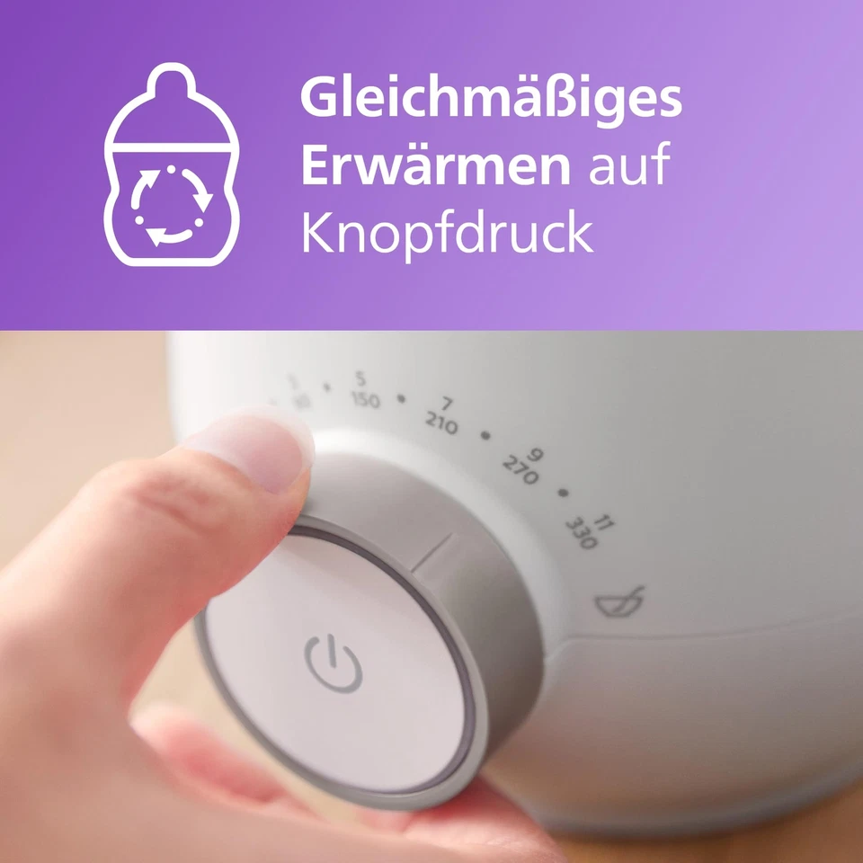 Philips Schneller Premium-Fläschchenwärmer mit intelligenter Temperaturregelu... - Bild 4 von 4