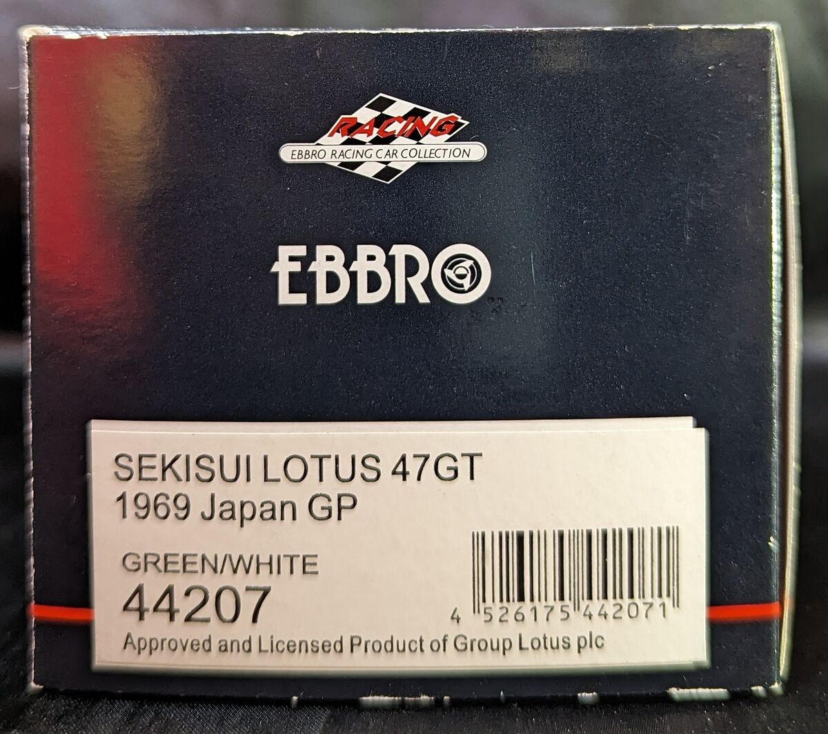 EBBRO MMP Sekisui Lotus 47GT 1969 Japan GP #46 1/43 Scale EBBRO MMP Sekisui Lotus 47GT 1969 Japan GP #46 1/43 Scale