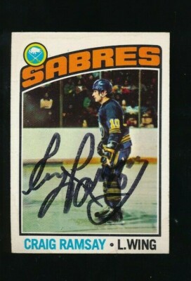 1976 Topps #78 Craig Ramsay Buffalo Sabres signed Autographed auto EXMT ...