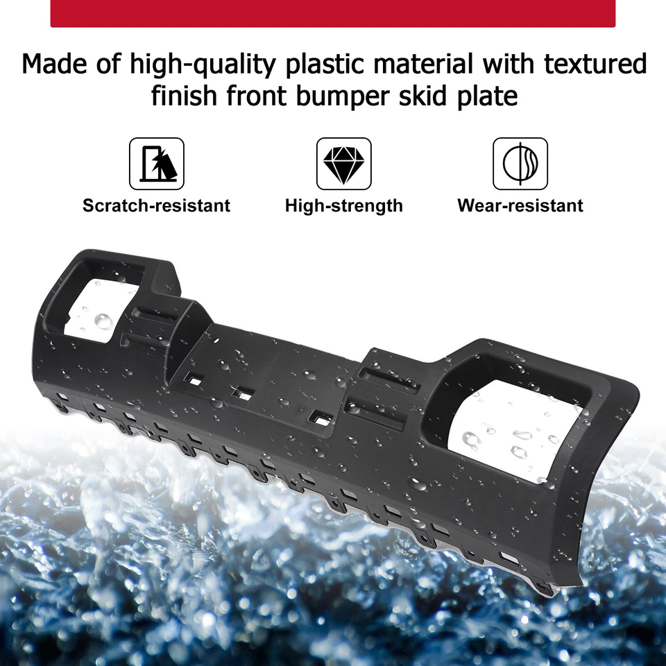 Front Lower Bumper Valance Panel Skid Plate Black For GMC Sierra 1500 2014-2015 - Изображение 2 из 4