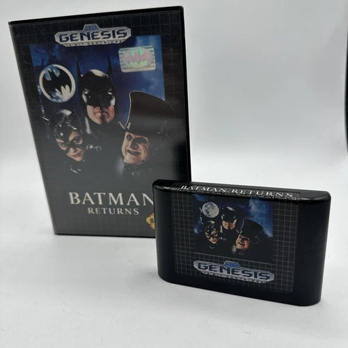 Batman Returns (Sega Genesis, 1992) CLEAN - Case + Authentic Cartridge - Tested!