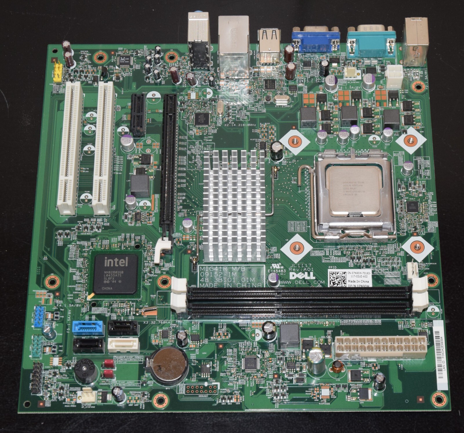 Dell Vostro 230 Desktop Motherboard Combo with Core 2 Duo E6600 3.06GHz 7N90W-image