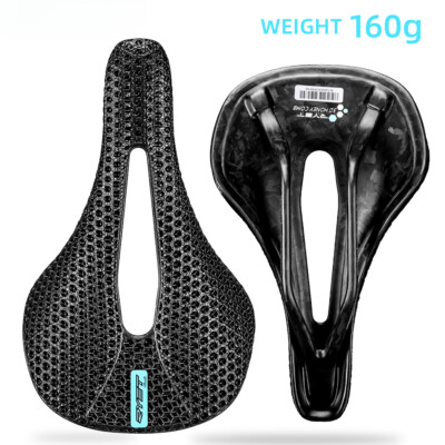 3D Printed Bike Carbon Saddle Super Light Road MTB Racing Bicycle Seat Cushion