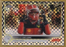 2022 Topps Chrome Formula 1 Checker Flag Refractors #27 Charles Leclerc