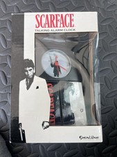 SCARFACE TALKING ALARM CLOCK MODEL # PJ324 EXCALIBUR  UNIVERSAL
