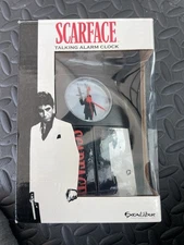 SCARFACE TALKING ALARM CLOCK MODEL # PJ324 EXCALIBUR  UNIVERSAL