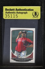 BAS 2013 Bowman Chrome Minis Frankie Montas Francellis #16 Authentic Auto 3c7