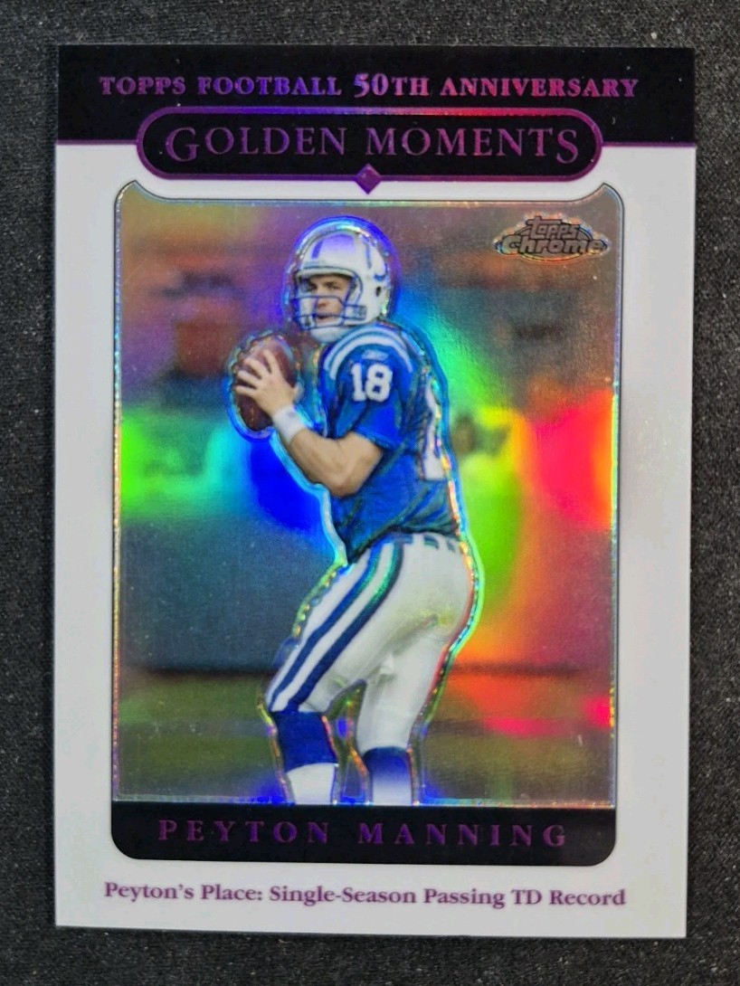 Peyton Manning 2005 Topps Chrome Refractor #162 Indianapolis Colts HOF NFL