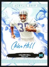 2024 TOPPS MOTIF ACRYLIC DRIP AUTO Calvin Hill Auto Cowboys SSP 3/5