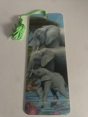 3d Holographic Elephant Bookmark  