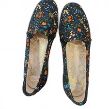 nwot nwob Keds x rifle paper co floral Black & Orange Sneakers 7 ltd edition