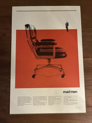 Signed Eames Chair Mad Men print by Patrick Concepcion 