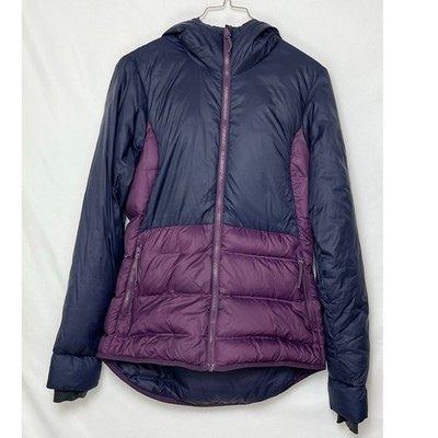 Columbia Women s XS Blue Purple Down Jacket Long Sleeve Zip Up Puffer Coat