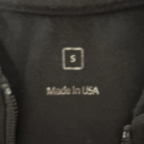 Apple Store Employee Jacket Full Zip Adult Size Small Logo Black Cotton Blend image 9