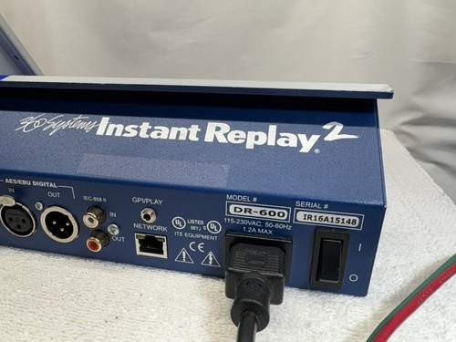 360 Systems DR-600 Instant Replay 2 Hard Disk Audio Player/Recorder V 3.71 - Picture 6 of 7