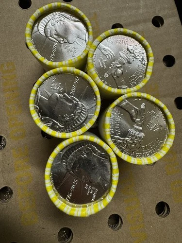 2026 Rare Denver Half Dollar 5 Rolls 250 Aniv. 100 Coins Uncirculated