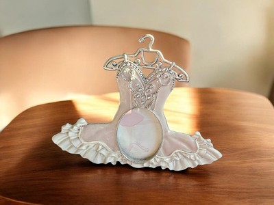 Ballerina Dress Photo Frame   Ballet Tutu Picture Frame   Pink Rhinestone Decor