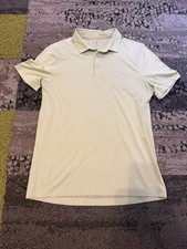 Lululemon Polo Shirt Men s Small Light Green Short Sleeve Performance