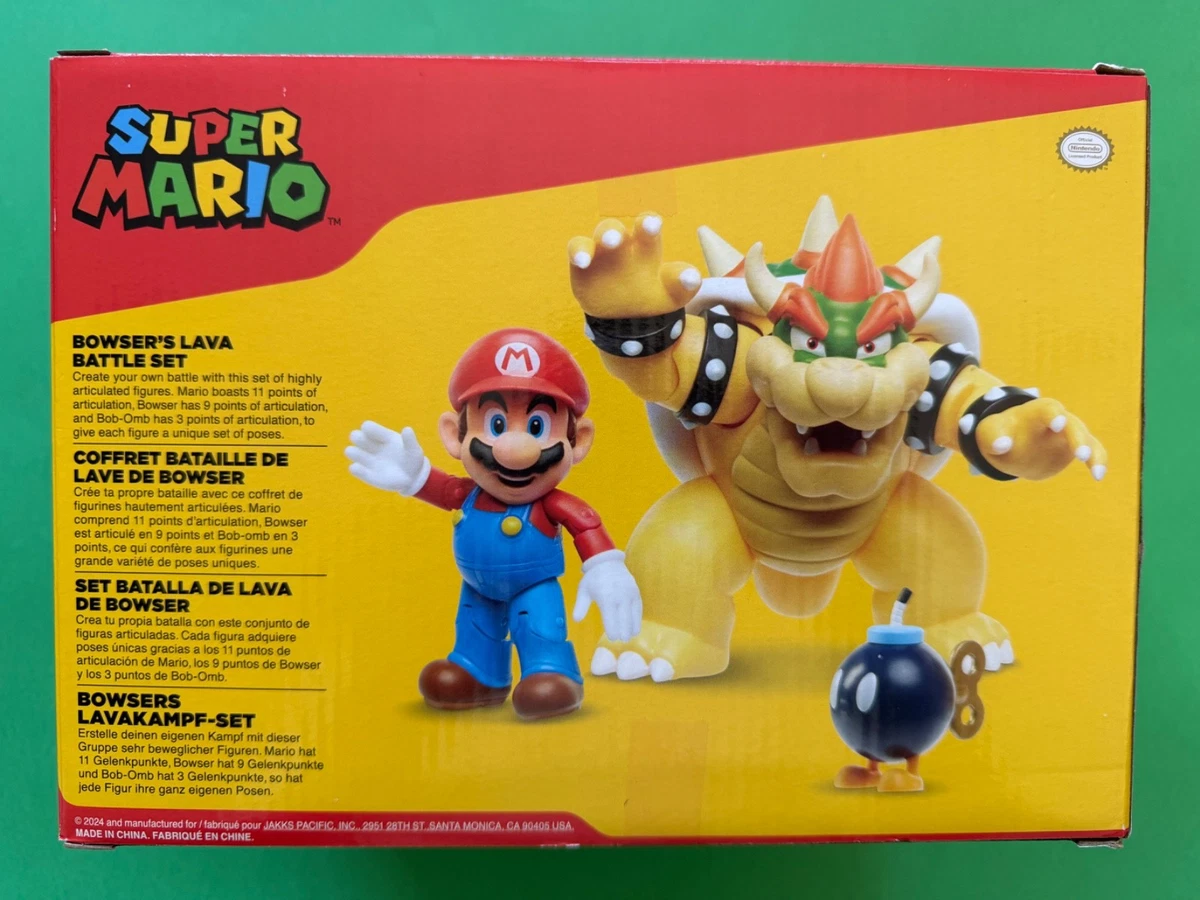 Super Mario – Bowser’s Lava Battle Set – Mario e Bowser – Jakks Pacific
