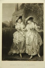 W. PETERS (1742-1814), Die lustigen Weiber von Windsor, Stahlstich Romantik
