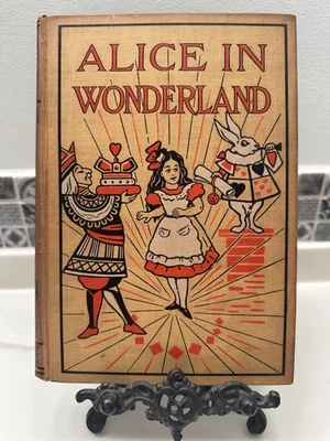 1905 Alice In Wonderland Through The Looking Glass Color Frontspiece A L Burt - Image 1 of 4