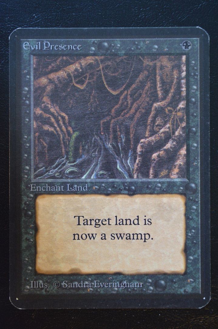 Magic MTG Evil Presence EN LP Alpha Edition