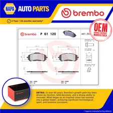 Brake Pads Set fits OPEL ASTRA L 1.5D Front 2021 on YHZ(DV5RC) Brembo Quality