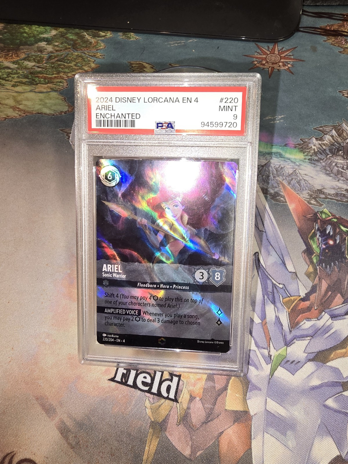 2024  Lorcana Ariel ENCHANTED Foil #220 GRADED PSA 9!