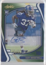 2021 Absolute Rookies Spectrum Green Signatures 25/25 Gary Brightwell Auto 4xw