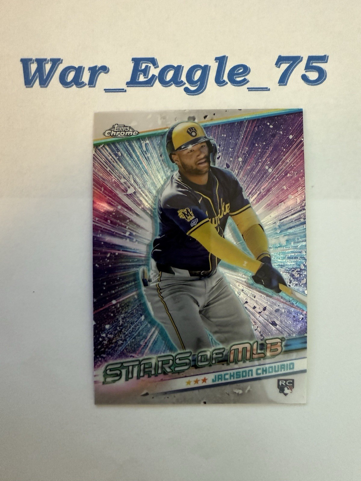 2024 Topps Chrome Update Jackson Chourio Stars of MLB #CSMLB-84 Brewers🦅