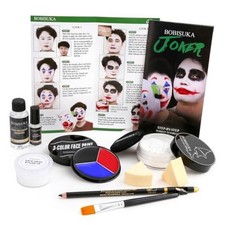 Halloween Joker/Clown Makeup, Complete Joker/Clown Joker/Clown SFX Makeup Kit