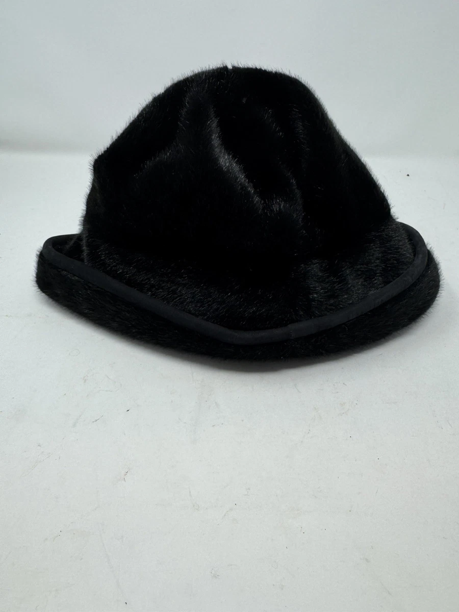 Faux Fur Bucket Black Vintage Hats for Women for sale | eBay display picture 1