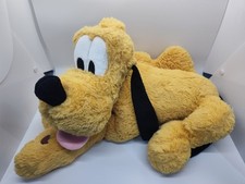 Disney Store Pluto the Dog Laying Plush Stuffed Animal Toy 16"