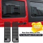 Rear Car Door Triangle Glass Cover Trim For Jeep Wrangler JK JKU 07+ Accessories