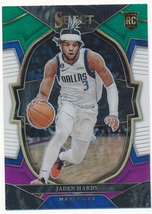 JADEN HARDY 2022-23 SELECT TRI-COLOR PRIZM CONCOURSE #80 RC ROOKIE MINT