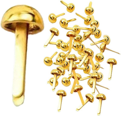 Musterbeutelklammern Musterklammern Metall100Stk Rundkopfklammern Mini Brads Lei