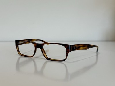 Ray Ban RB 5122 2144 Square Havana Brown Eyeglasses Optical Frame 52-17-140