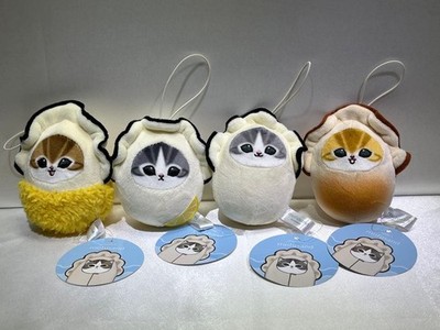 Set of 4 Mofusand Oyster Cat Kaki Nyan Mascot 2025 Complete Plush Doll Japan New