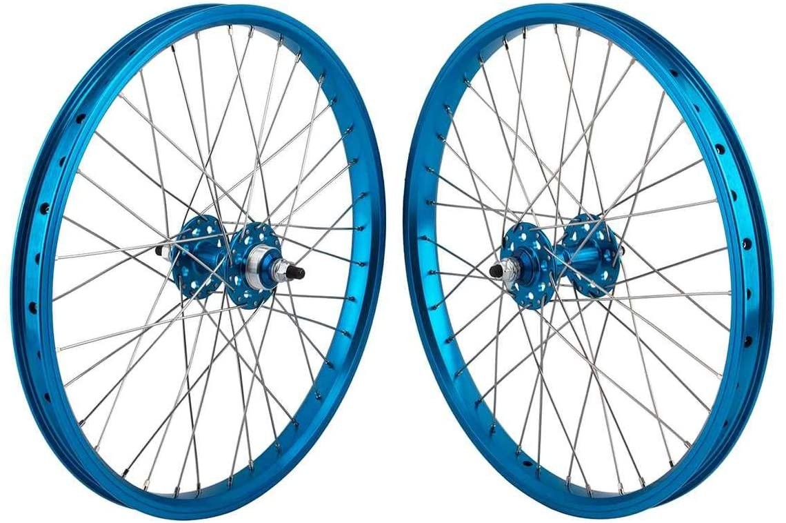 SE Bikes 20" Wheel Set Blue BMX